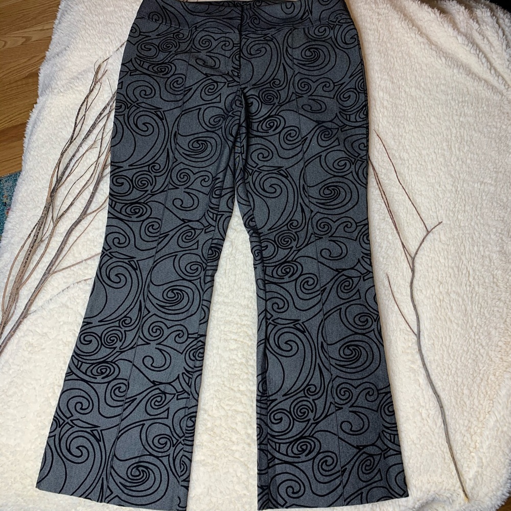 INC Embossed Velvet Bootcut Pants